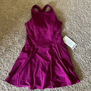 NWT Lululemon Court Crush dress with built in shorts and bra